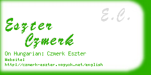 eszter czmerk business card